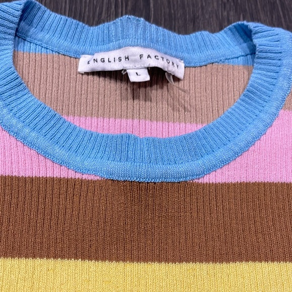 English Factory Multicolor Striped Sweater - Picture 2 of 3